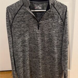 Under Armour Gray Loose Fit 3/4 Zip Pullover